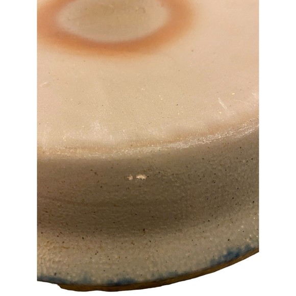 Eldreth Pottery Salt Glaze Blue Grey GRAPEVINE 10 Inch Pie Quiche Dish 2000 - Picture 6 of 8